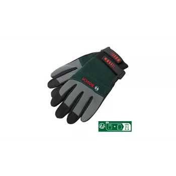 Bosch ‎F016800314 Werkstatthandschuhe Schwarz, Grau 2 Stück