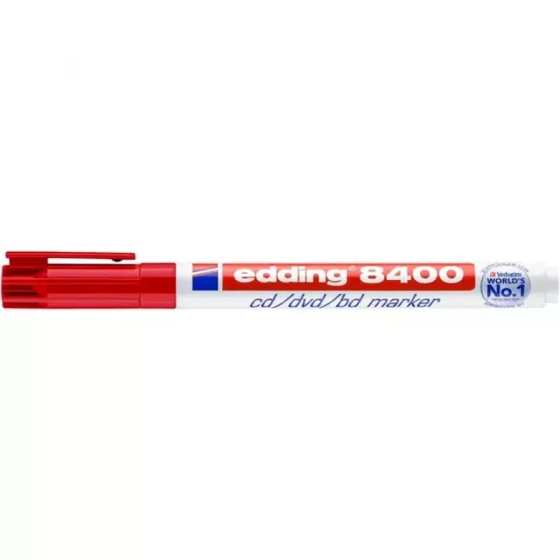 Permanentmarker Edding 8400 Rundspitze Rot