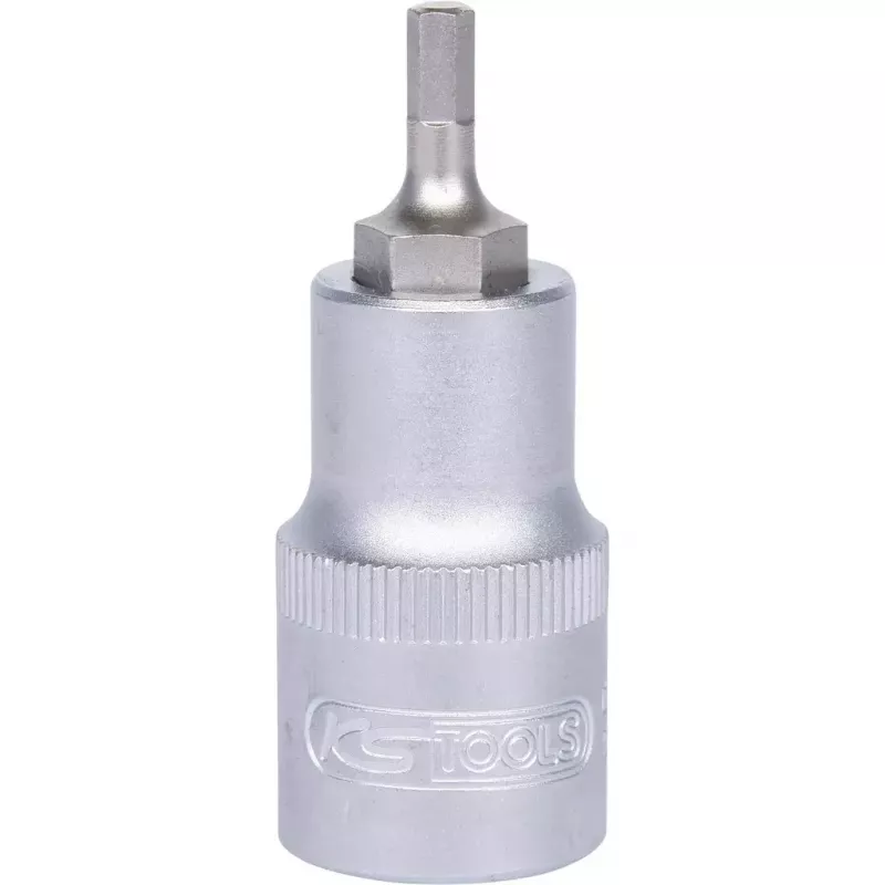 KS Tools 911.1304 Bit-Stecknuss 1/2 Zoll, Innensechskant, kurz, 4 mm