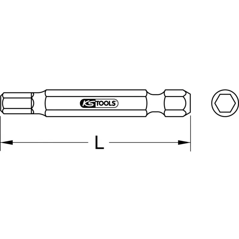 Schraubendreherbit KS Tools 911.7560 Hex 3 mm Länge 75 mm