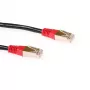 ACT Schwarz 0,5 Meter LSZH F/UTP CAT5E Patchkabel Cross mit RJ45-Steckern