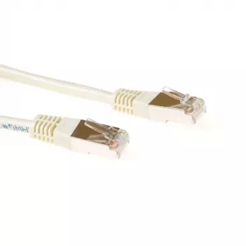 ACT Ivory 1 m F/UTP CAT5E Patchkabel mit RJ45-Steckern