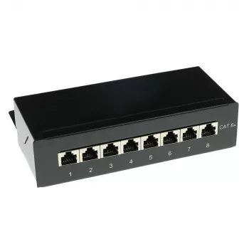 ACT FA7001 Aufputzdose geschirmt 8 Ports CAT6A