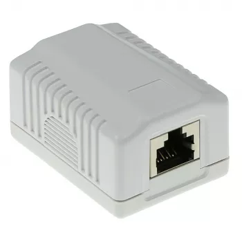 Aufputz-Abschirmgehäuse ACT FA7005 — 1-Port, Cat6A
