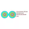 ACT 10 Meter Multimode 50/125 OM3 Duplex Panzer-Lichtwellenleiter-Patchkabel mit LC-Steckern