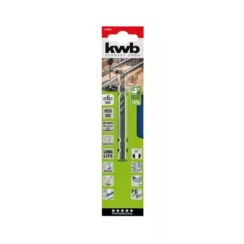 Spiralbohrer KWB 258710 Rechtslauf 1 Stk.