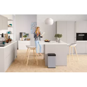 Rechteckiger Schwingdeckel-Mülleimer L Hailo Big-Box