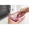 EMSA N10604 Quadratische Box 1,3 L Rot, Transparent 1 Stk.