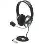 Manhattan 175555 Stereo-Headset Classic, flexibles Mikrofon aus Edelstahl