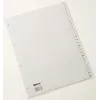 Rexel 25650481 PP-Register, A-Z, 24 Taben, A4, Polypropylen (PP), Grau, 226 mm