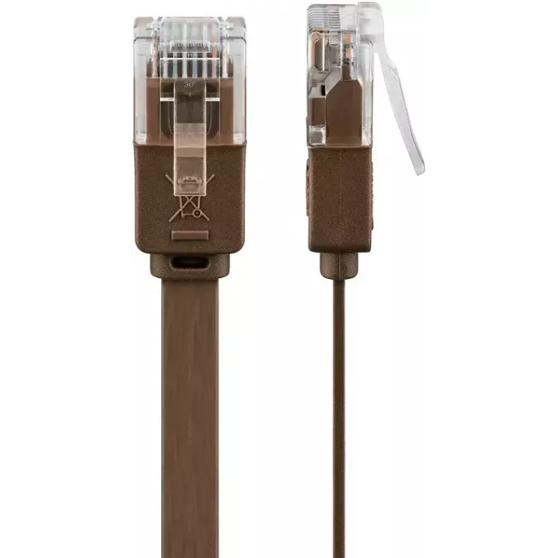 Netzwerkkabel Goobay 95890 Braun 1m Cat6 U/UTP