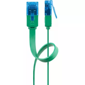 Flaches Patchkabel Goobay CAT 6A U/UTP Grün 5m