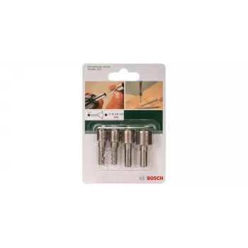 Bosch 2609255904 Steckschlüsselsatz mit 1/4-Zoll-Sechskantschaft, 4 Teile