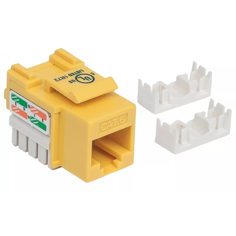 Intellinet 210584 Keystone-Buchse, Cat6, UTP, Punch-down, Gelb