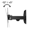 Hama 00118100 FULLMOTION TV-Wandhalterung, Schwenkarm, 1 Stern, für Displays 48-122 cm (19-48"), Stahl, Schwarz