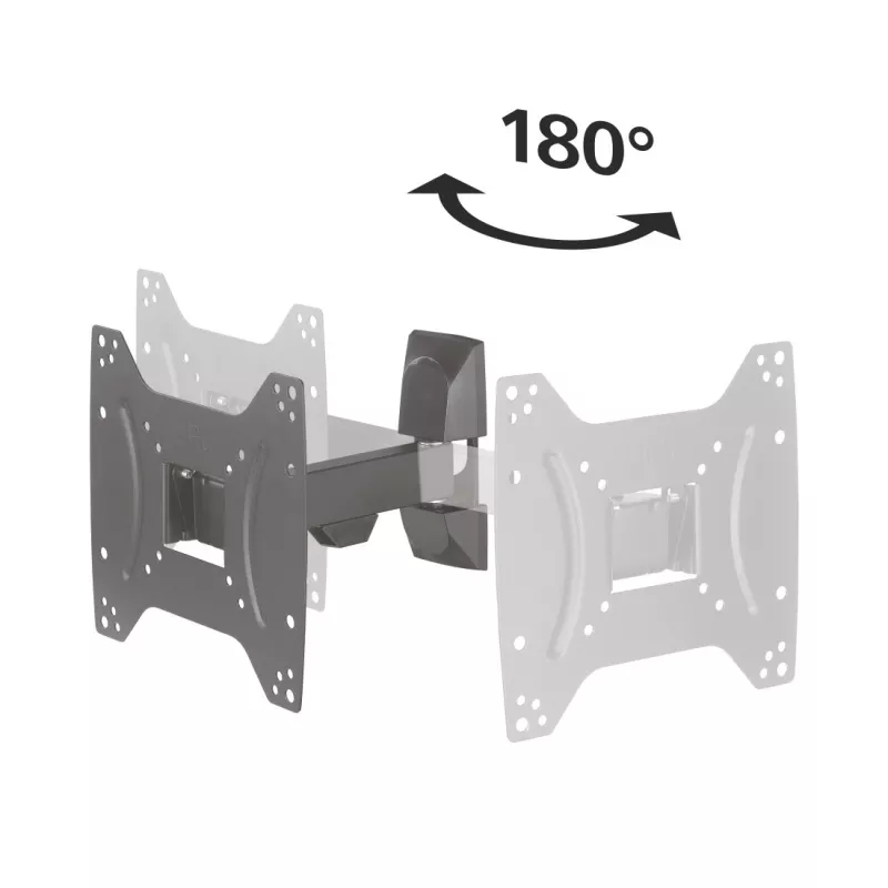 Hama 00118100 FULLMOTION TV-Wandhalterung, Schwenkarm, 1 Stern, für Displays 48-122 cm (19-48"), Stahl, Schwarz