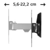 Hama 00118100 FULLMOTION TV-Wandhalterung, Schwenkarm, 1 Stern, für Displays 48-122 cm (19-48"), Stahl, Schwarz