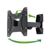 Hama 00118100 FULLMOTION TV-Wandhalterung, Schwenkarm, 1 Stern, für Displays 48-122 cm (19-48"), Stahl, Schwarz