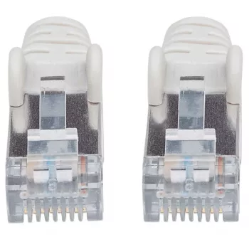 Intellinet Netzwerk-Patchkabel, Cat7-Kabel/Cat6A-Stecker, 0,5 m, Grau, Kupfer, S/FTP, LSOH / LSZH, PVC, RJ45, vergoldete Kontakte, rastnasenfrei, angespritzt, lebenslange Garantie