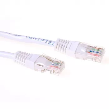 ACT Weiß 1 m U/UTP CAT6 Patchkabel mit RJ45-Steckern
