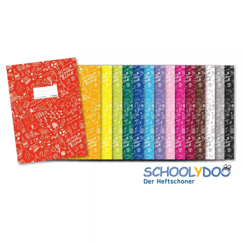 HERMA 19415 Schulheftumschlag SCHOOLYDOO, A5, Blau, Polypropylen