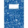 HERMA 19415 Schulheftumschlag SCHOOLYDOO, A5, Blau, Polypropylen
