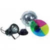 Spiegelkugel-Set 20cm Eurolite Multicolour 30W 230V