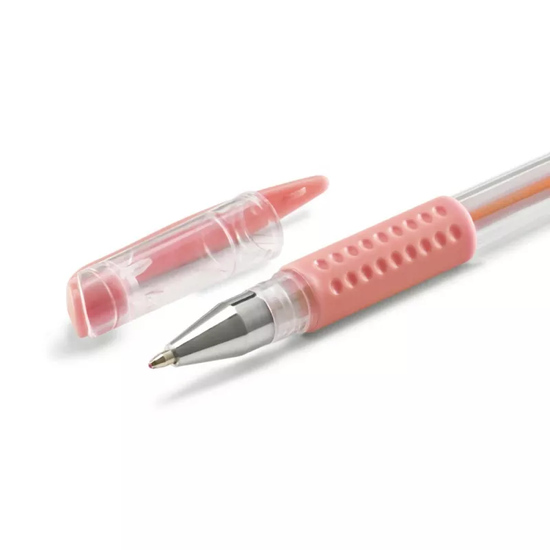 Hama Pastel Kappen-Gelschreiber Blau, Braun, Grün, Orange, Pink, Lila 6 Stk.