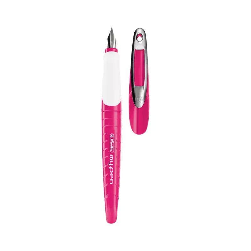 Füllfederhalter Herlitz my.pen Patronenfüllsystem Pink Weiß