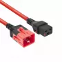 ACT Stromkabel C19 IEC Lock - C20 IEC Lock Dual Locking rot 1 m, PC3633