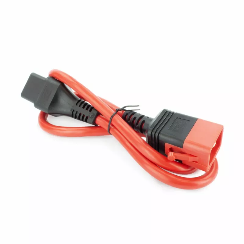 ACT Powercord C19 IEC Lock - C20 IEC Lock Dual Locking rot 2 m, PC3637
