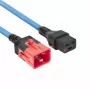 ACT Stromkabel C19 IEC Lock C20 IEC Lock Dual Locking blau 3 m 250 V 16 A