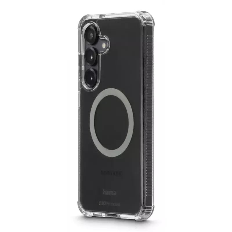 Hama 00080590 Extreme Protect magnetische Hülle für Samsung Galaxy S25+, transparent