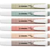 Marker STABILO swing cool NatureCOLORS 6 Stück Keilspitze Mehrfarbig