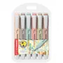 Marker STABILO swing cool NatureCOLORS 6 Stück Keilspitze Mehrfarbig