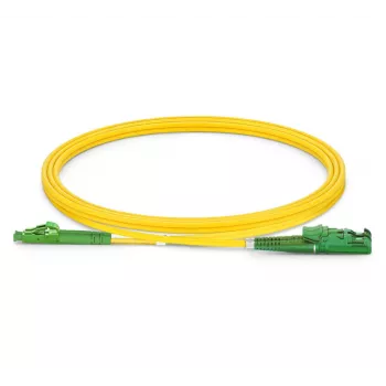 Lichtwellenleiter-Patchkabel EQUIP E2000/APC auf LC/APC 3,00 m Singlemode-Duplex OS2