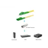 Glasfaser-Patchkabel EQUIP E2000/APC auf LC/APC 20 m SM Duplex OS2 Gelb