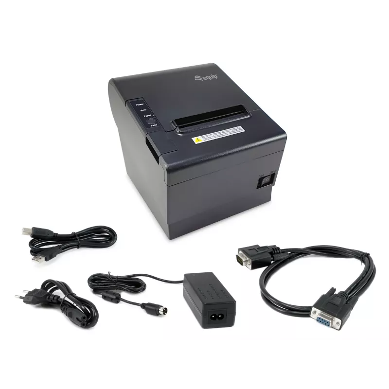 Thermo-Bondrucker für Kassenzettel EQUIP 58/80 mm mit automatischem Abschneider, USB/Ethernet/Seriell, Kassenschublade, 203x203 DPI