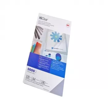 GBC Bindekarten Super HiClear A4 200 Mikron, A4, Polyvinylchlorid (PVC), Transparent, 0,2 mm, 100 Stück