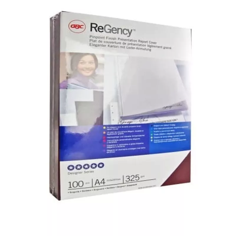 GBC ReGency Bindungsdeckel A4 325 g/m², A4, Blau, 210 mm, 297 mm, 40 mm, 2 kg