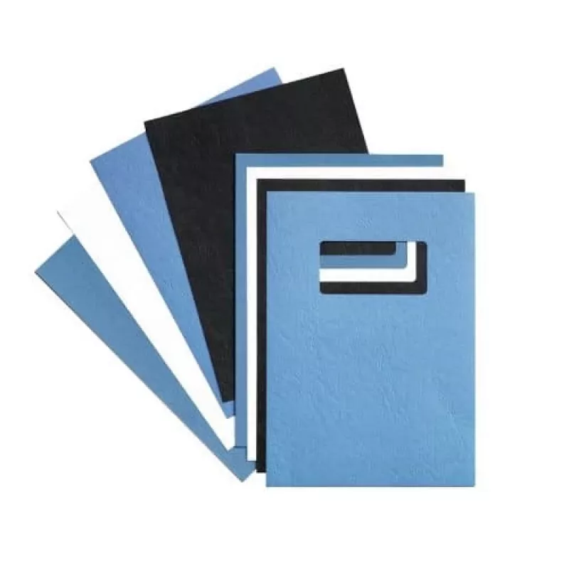 GBC LeatherGrain CE040029 Einbanddeckel, A4 (210 x 297 mm), 250 g/m², königsblau, ledergenarbter Karton, matt