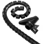 Hama Kabelbündelschlauch Easy Cover, 1,5 m, 30 mm, schwarz Kabelset