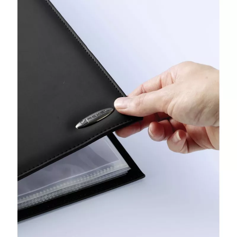 Rexel Soft Touch Smooth 2101189 Sichtbuch, A4, 36 Hüllen, Polypropylen (PP), schwarz
