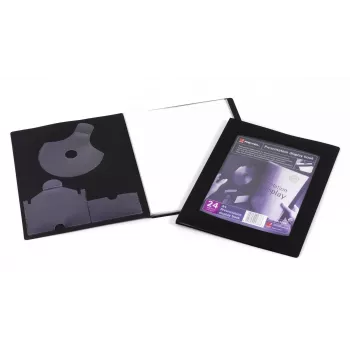Rexel Präsentationsmappe A4 24 Taschen Schwarz