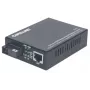 Intellinet 510530 Fast-Ethernet-WDM-Medienkonverter, 10/100Base-TX (RJ-45) auf 100Base-FX (SC) Singlemode, 20 km (12,4 mi), Rx1310/Tx1550 nm