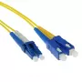 ACT 1 Meter LSZH Singlemode 9/125 OS2 Glasfaser-Patchkabel Duplex mit LC- und SC-Steckern