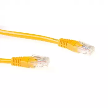 ACT gelb 1 Meter U/UTP CAT6A Patchkabel mit RJ45-Steckern