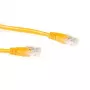ACT gelb 1 Meter U/UTP CAT6A Patchkabel mit RJ45-Steckern