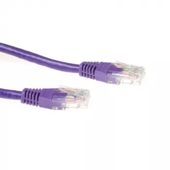 ACT Lila 15 Meter U/UTP CAT6A Patchkabel mit RJ45 Steckern