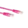 ACT Pink 1,5 Meter U/UTP CAT6A Patchkabel mit RJ45-Steckern